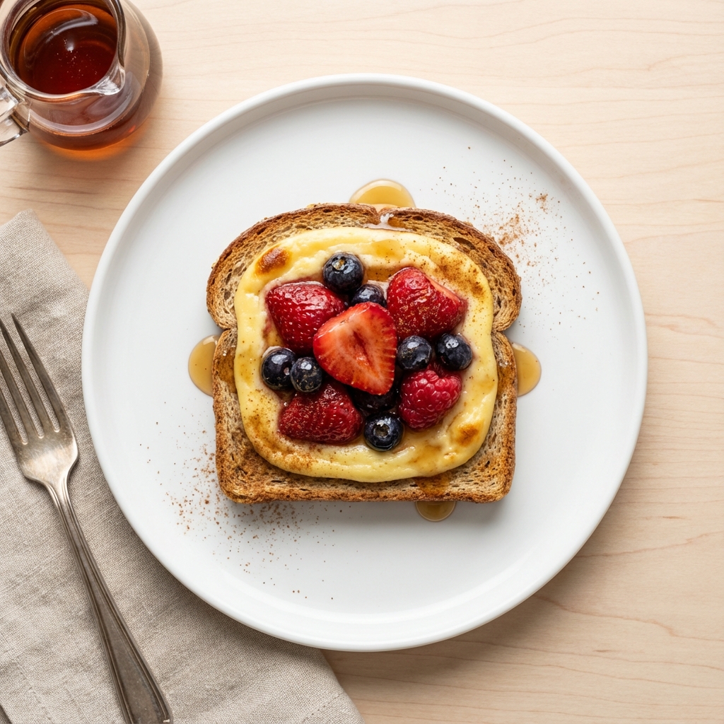 Berry Yogurt Custard Toast