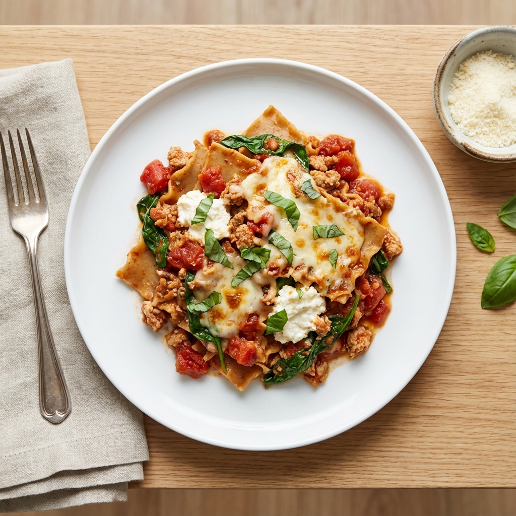 Turkey Skillet Lasagna