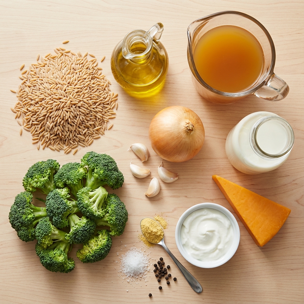 Creamy Whole Wheat Broccoli Cheddar Orzo photo 2