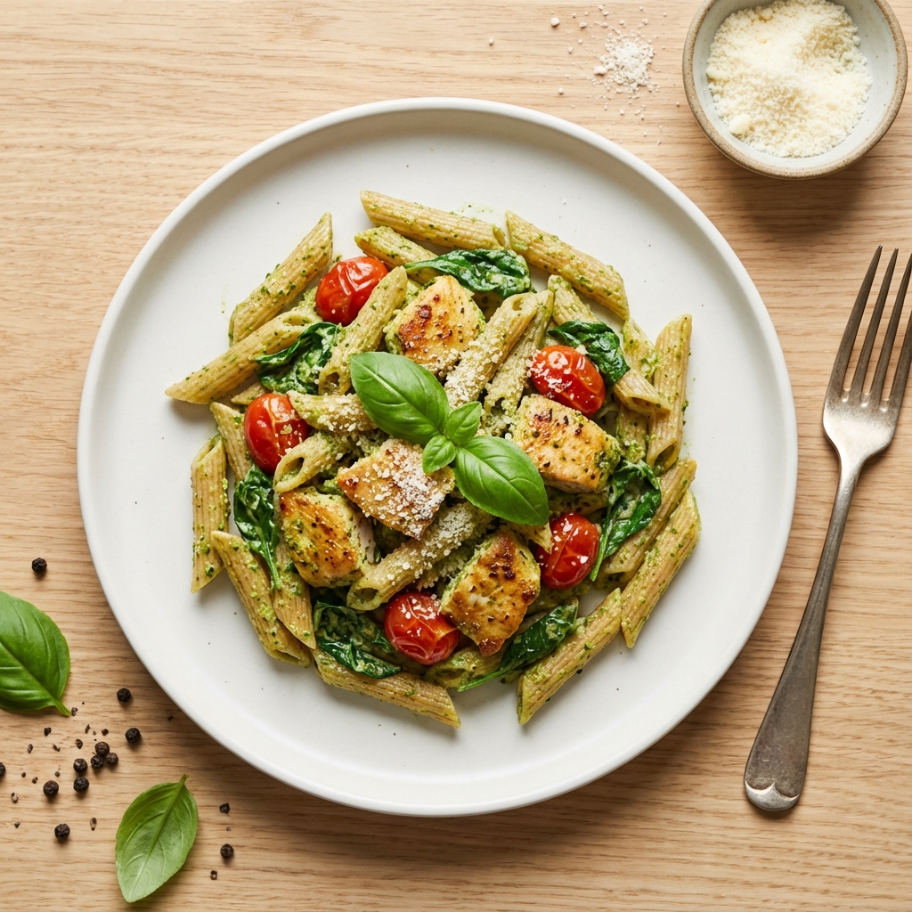 Creamy Pesto Chicken Pasta
