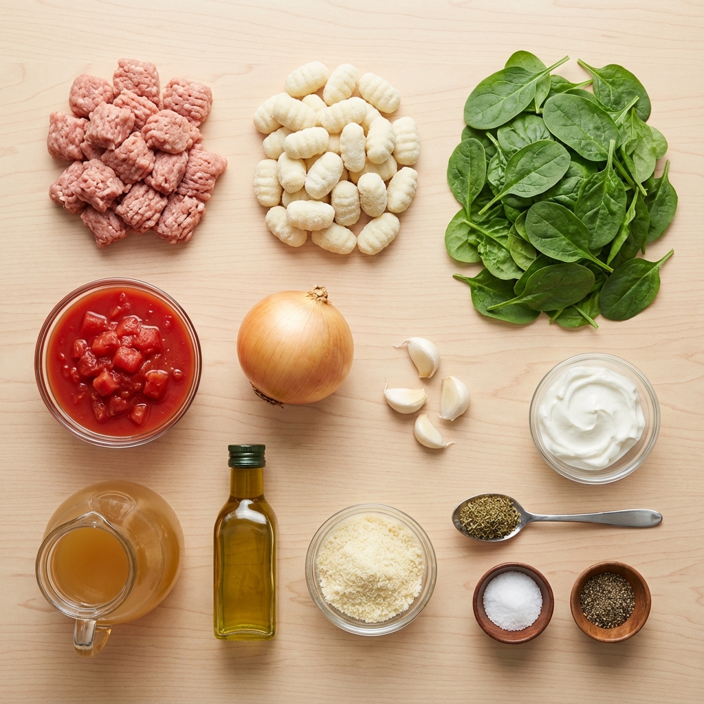 Creamy Turkey Sausage and Gnocchi Skillet photo 2