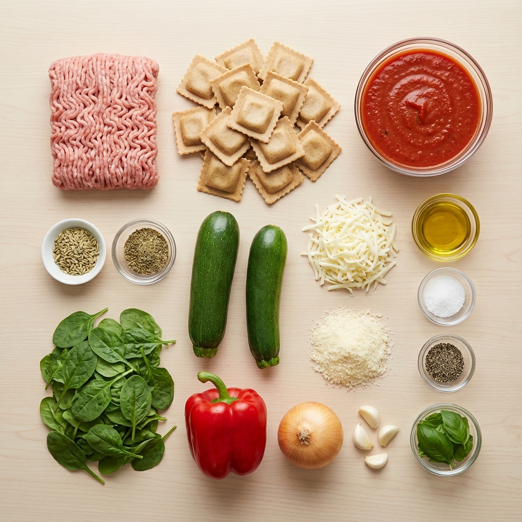 Garden Vegetable & Turkey Ravioli Bake photo 2