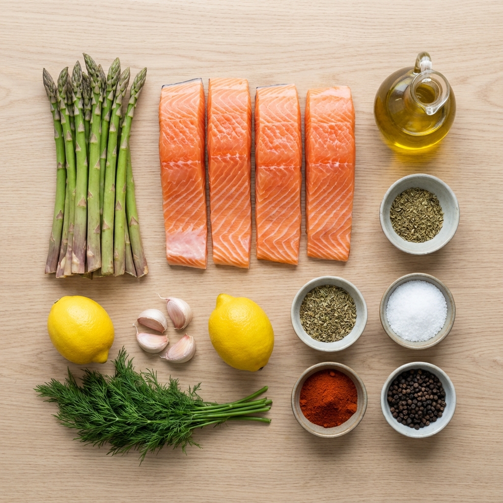 Lemon Herb Air Fryer Salmon with Asparagus photo 2