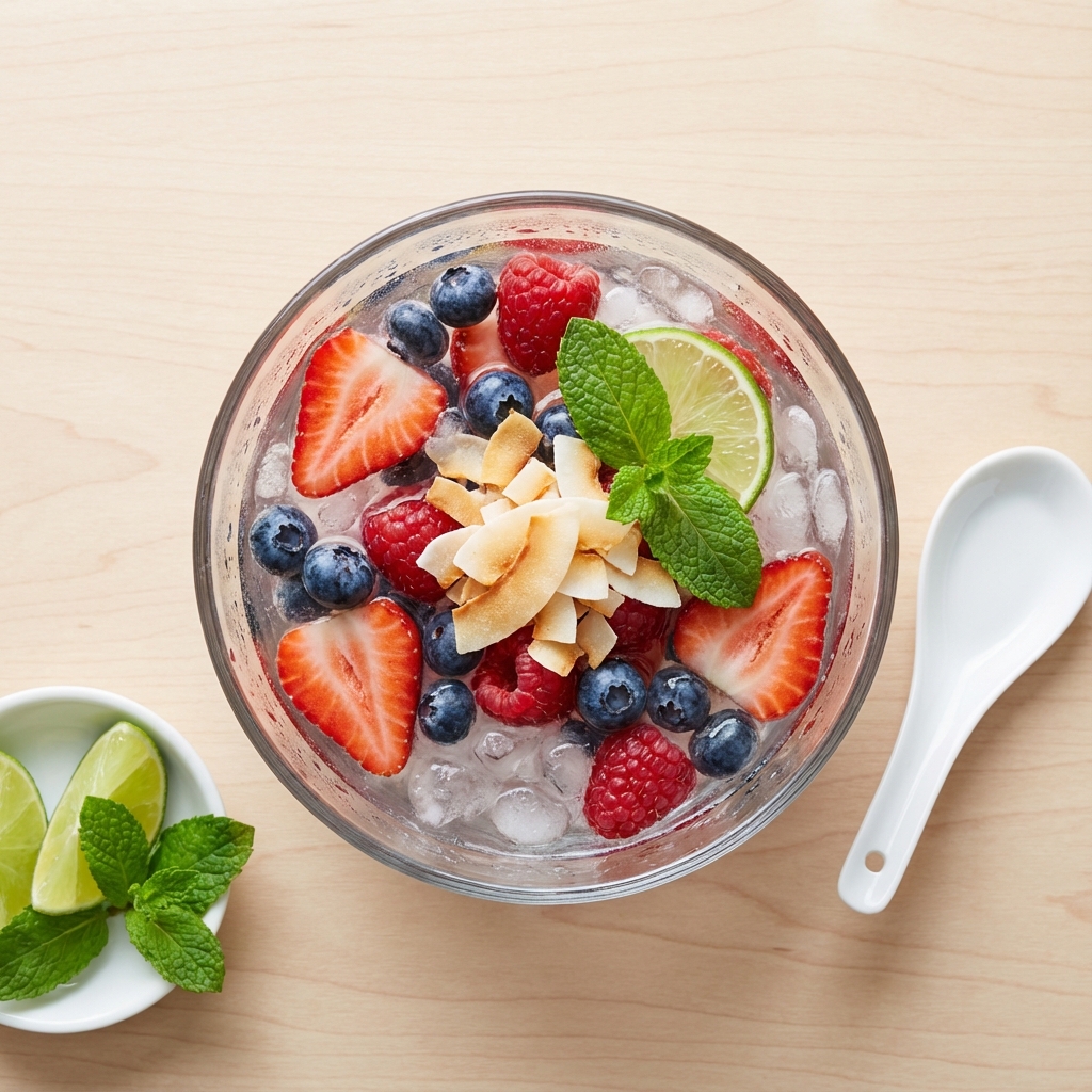 Iced Berry and Coconut Hydration Bowl
