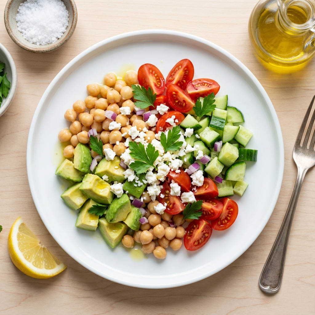 Avocado and Chickpea Salad