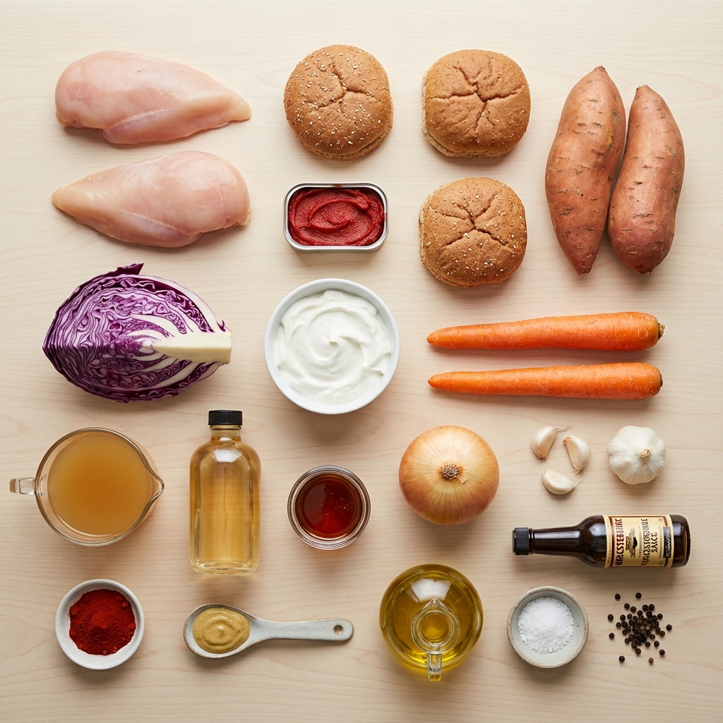 Smokey Pulled Chicken Sandwiches on Whole Grain photo 2