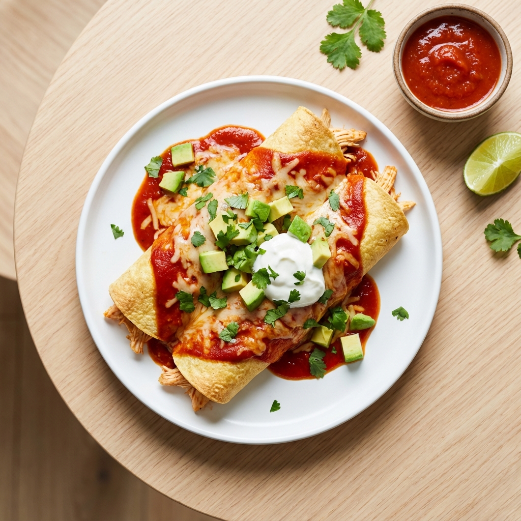 Shortcut Chicken Enchiladas