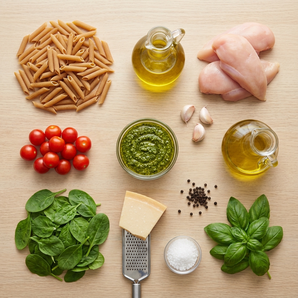Chicken Pesto Penne with Roasted Tomatoes photo 2
