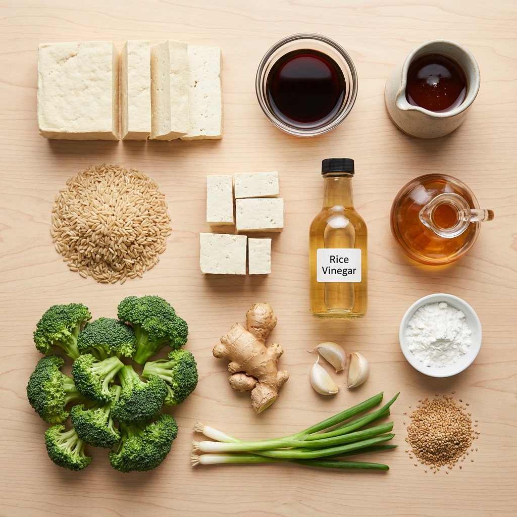 Baked Sesame Tofu and Broccoli photo 2