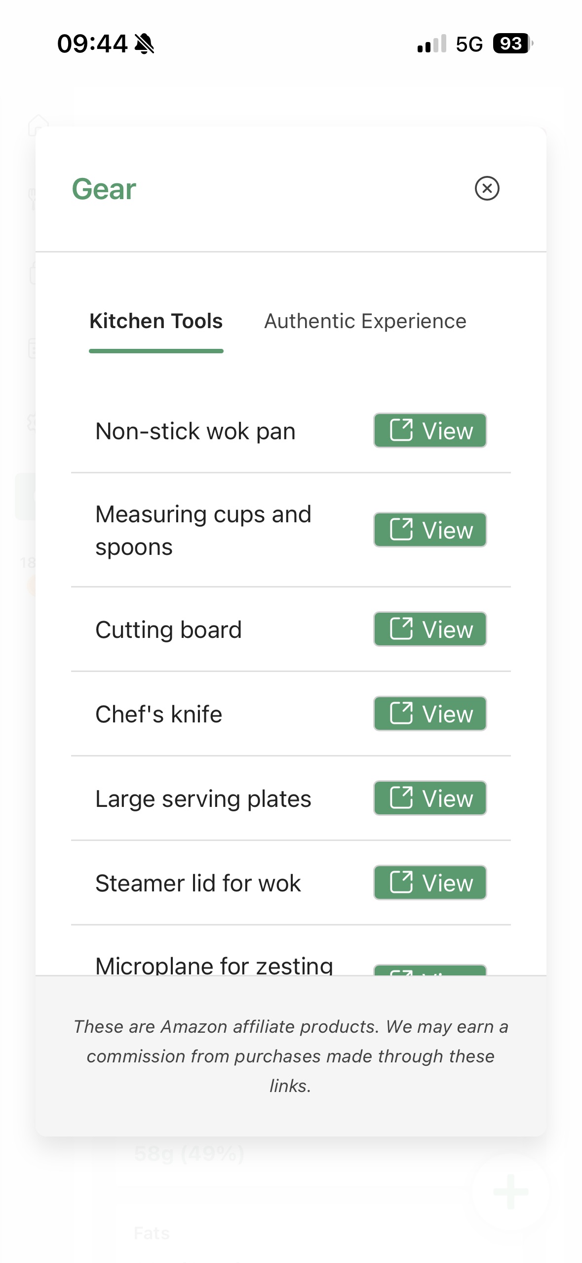 Kitchen gear recommended for Kale AI recipes