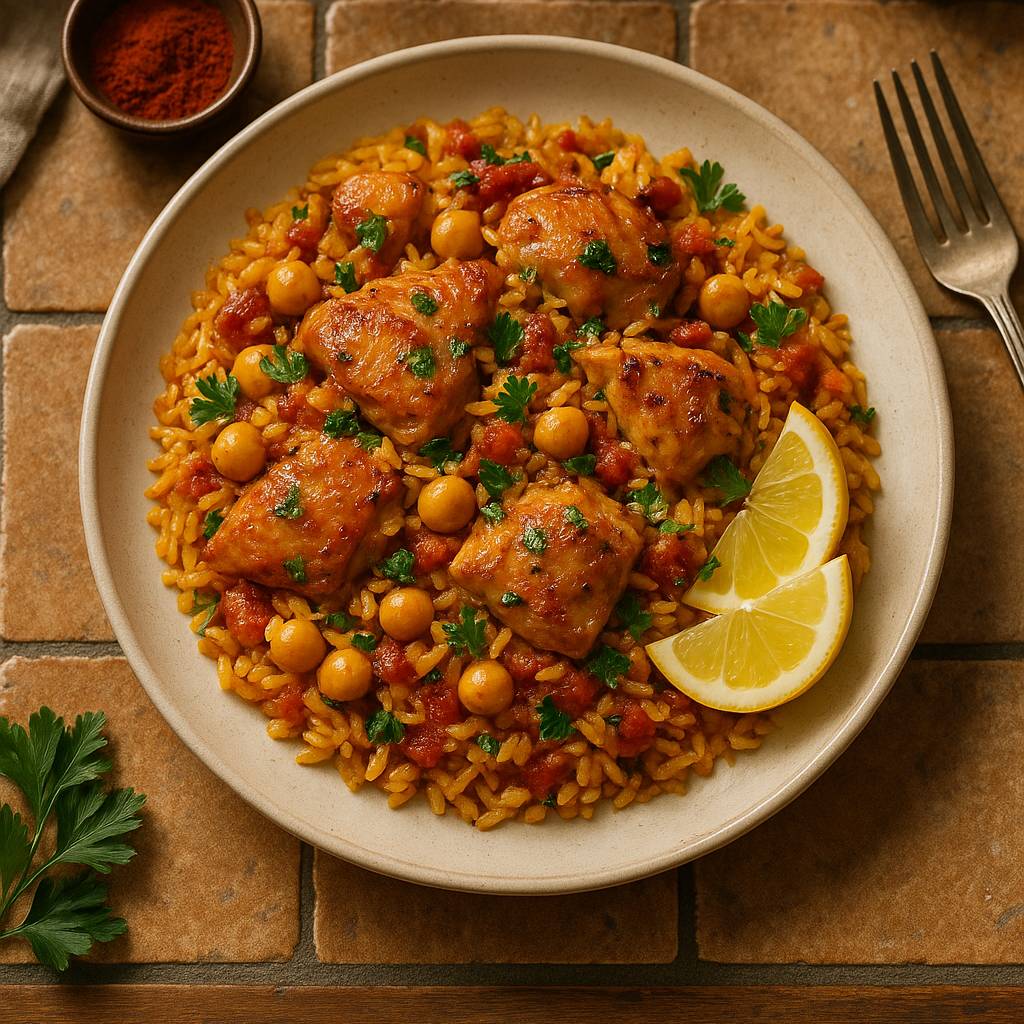 Spanish Chicken & Chickpea Cazuela